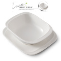 latest style enamel square soup bowl korean dinnerware